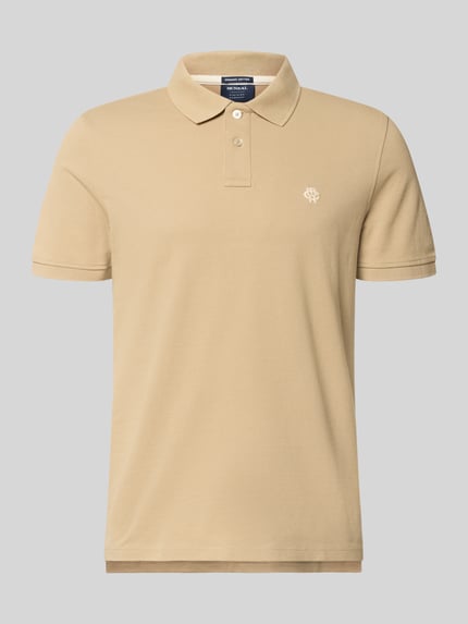 MCNEAL Regular Fit Poloshirt mit Label-Stitching Mud 2