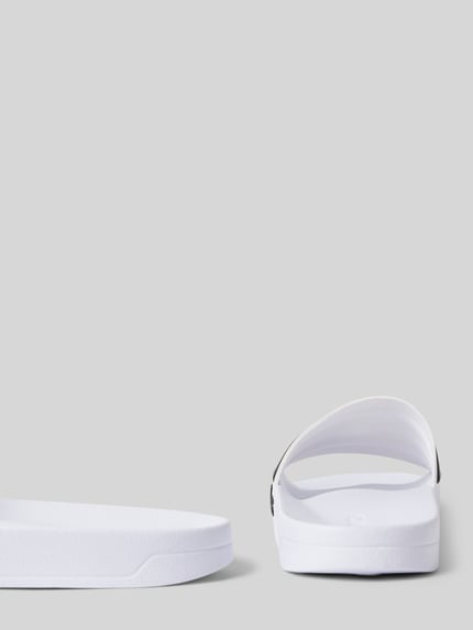 adidas Sportswear Instappers met labelprint, model 'ADILETTE SHOWER' Wit - 2