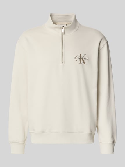 Calvin Klein Jeans Bluza ze stójką Złamany biały 2
