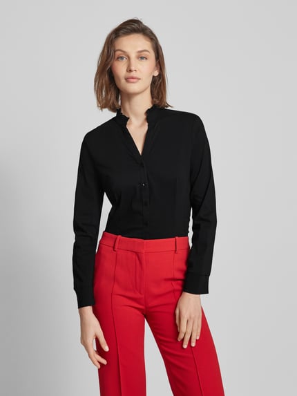 MORE & MORE Bluse mit Stehkragen Black 4