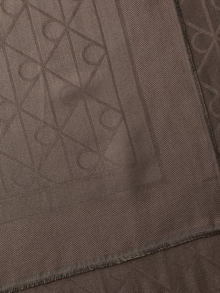 CK Calvin Klein Schal aus Modal mit Allover-Logo-Print Dunkelbraun 3