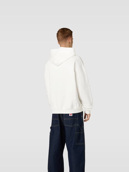 Blue Sky Inn Bluza z kapturem o kroju oversized z foto printem Biały 5