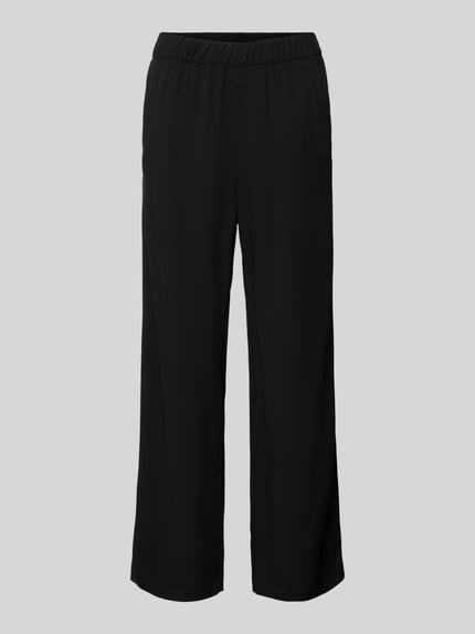 MAC Flared Stoffhose in verkürzter Passform Modell 'CHIARA' Black 2