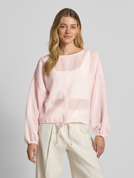 OPUS Bluse mit überschnittenen Schultern Modell 'Filla' Hellrosa 4