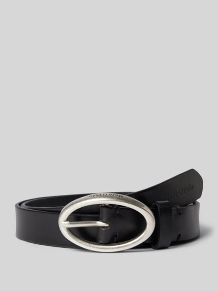 Marc O'Polo Ledergürtel in unifarbenem Design Modell 'ELLY' Black 1