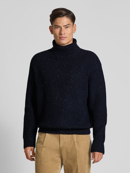 Selected Relaxed fit coltrui van wolmix Donkerblauw - 4