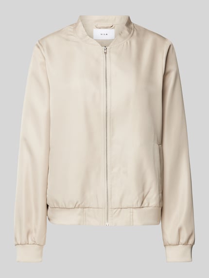 VILA Bomberjacke mit Stehkragen Modell 'PAPAYA' Beige 2