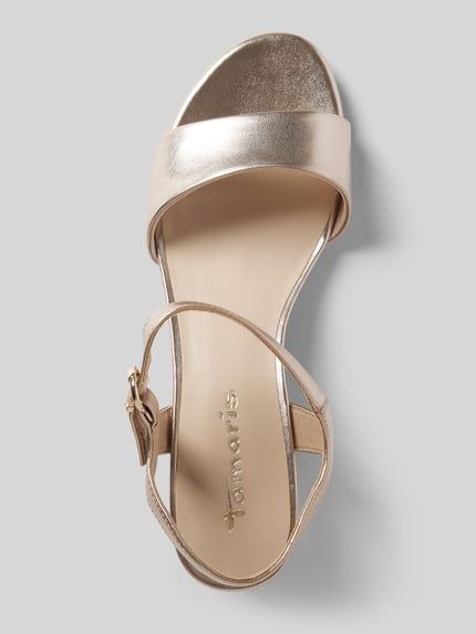 Tamaris Sandalette mit Blockabsatz Gold 3