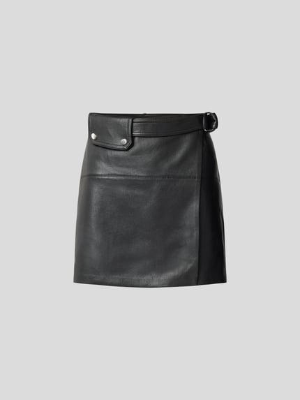 Nanushka Minirok in leerlook Zwart - 2