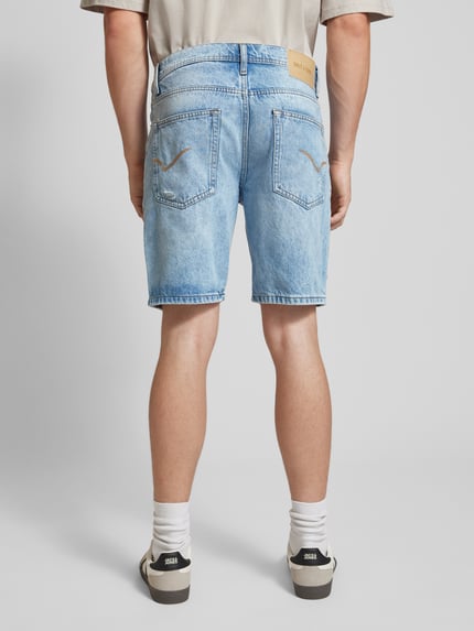ONLY & SONS Korte regular fit jeans in destroyed-look, model 'EDGE' Lichtblauw - 5