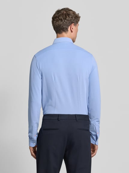 CINQUE koszula o kroju slim fit biznes z mieszanka bawełny Jasnoniebieski 5