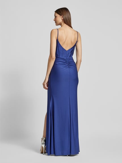 LUXUAR FASHION Abendkleid mit Herz-Ausschnitt Royal 5