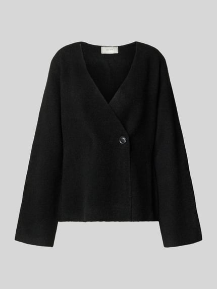Neo Noir Strickjacke mit Woll-Anteil Modell 'Marie' Black 2