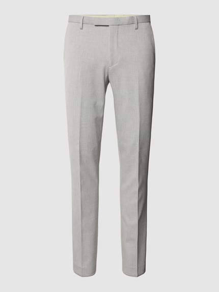 Slim Fit Anzughose mit Strukturmuster Shop The Look MANNEQUINE