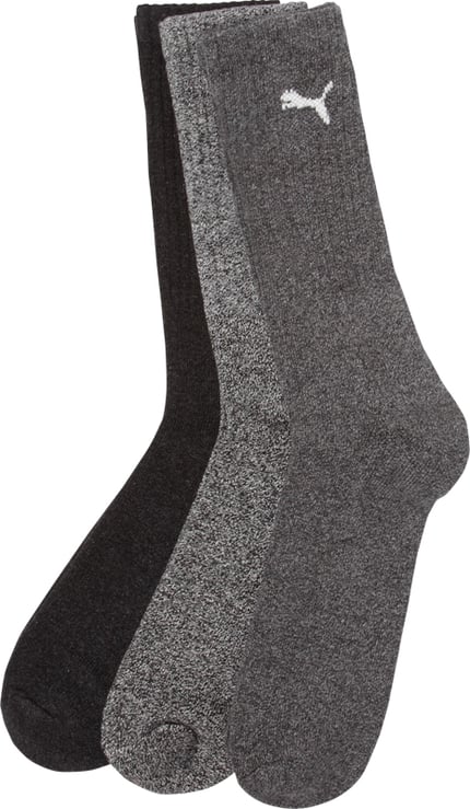 PUMA Sportsokken, set van 3 Middengrijs - 4