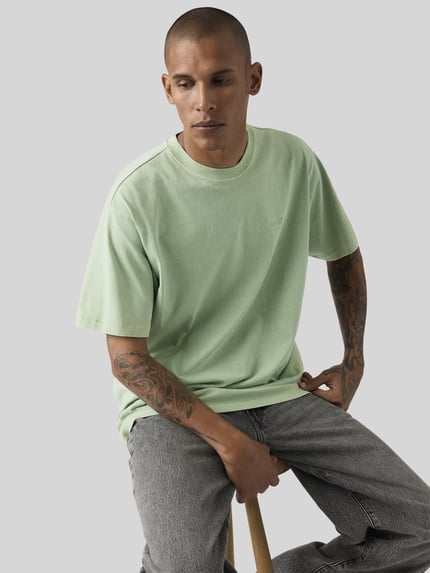 Levi's® Relaxed Fit T-Shirt aus reiner Baumwolle Hellgruen 3