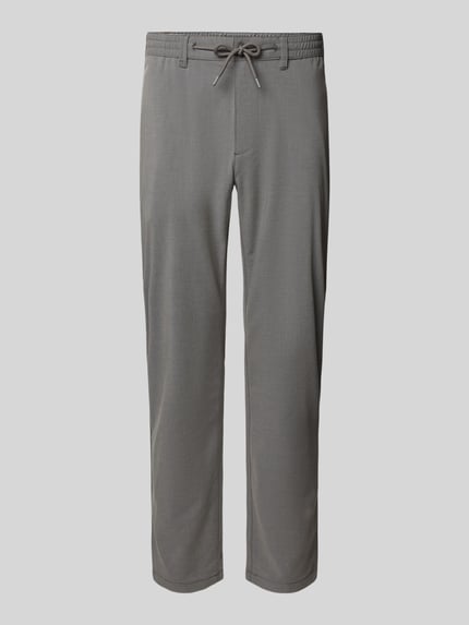 MCNEAL Tapered Fit Stoffhose mit Tunnelzug Mittelgrau Melange 2