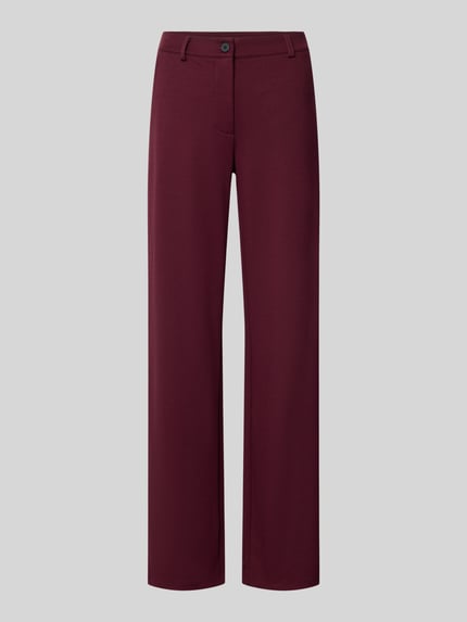 FREE/QUENT Straight Fit Stoffhose mit Viskose-Anteil Modell 'Nanni' Bordeaux 2