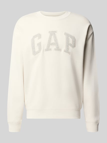 GAP Sweatshirt mit Logo-Schriftzug Offwhite 1