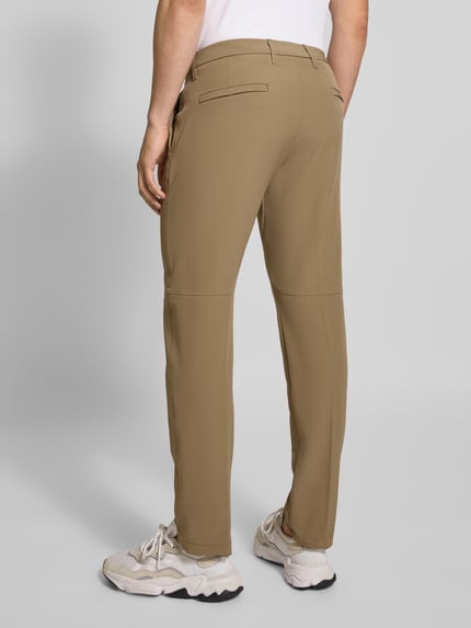 BOSS Green Slim fit broek met tunnelkoord, model 'T_COMMUTER' Kaki - 5