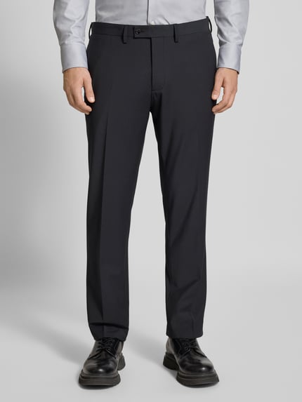 Christian Berg Men Regular Fit Anzughose aus Schurwollmischung Black 4