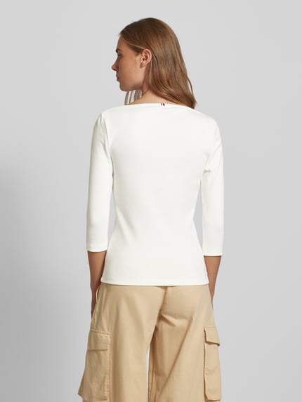 Tommy Hilfiger 3/4-shirt met boothals model 'NEW CODY' Ecru - 5