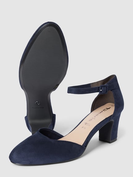 Tamaris Pumps mit Blockabsatz Dunkelblau 4