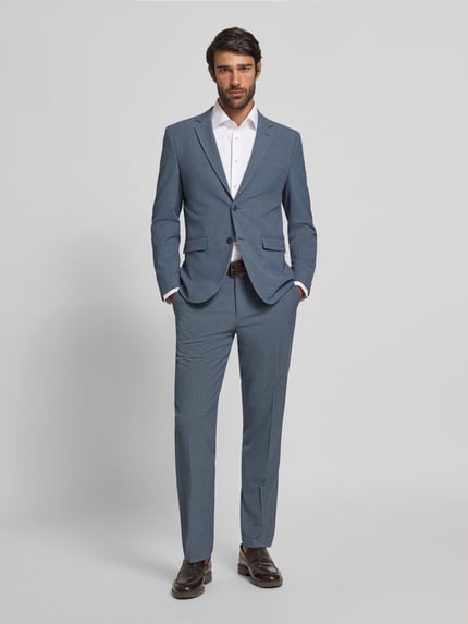 Selected Slim Fit Anzug mit Viskose-Anteil Modell 'LIAM' Marine 1