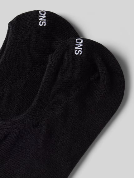 SNOCKS sokken met gestikt logo in set van 2 Zwart - 3