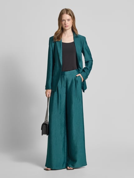 Christian Berg Cocktail Blazer mit Strukturmuster Dunkelgruen Melange 1