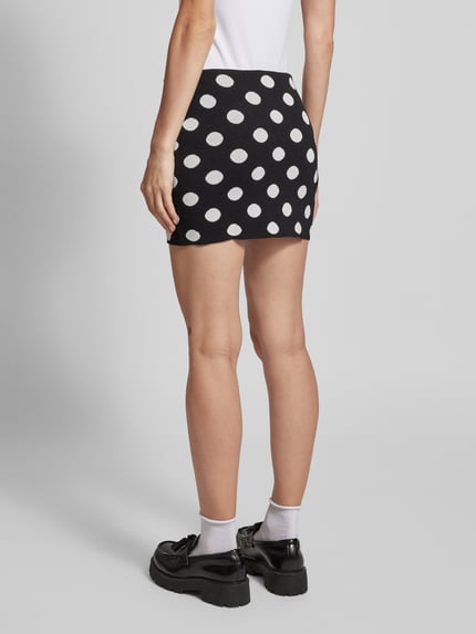 MANGO Minirock mit Seitenschlitzen Modell 'DALI' Black 5