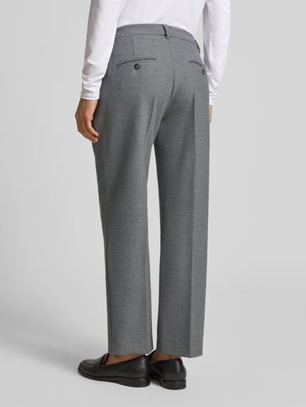 SEDUCTIVE Regular Fit Stoffhose in verkürzter Passform Modell 'MARY' Hellgrau 5