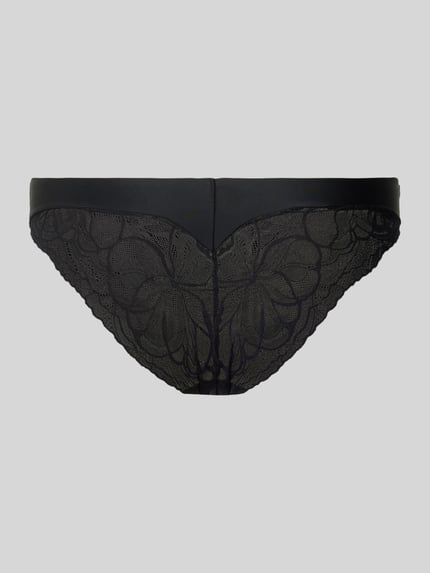 Triumph Slip met kant, model 'Body Makeup Illusion Lace' Zwart - 3