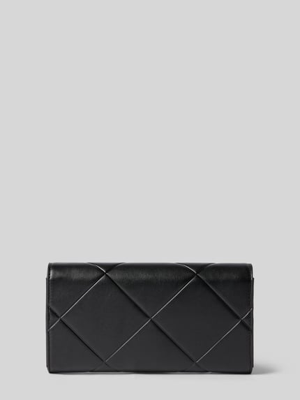 Valentino Bags Portemonnaie mit Rautensteppung Modell 'ASTRID' Black 2