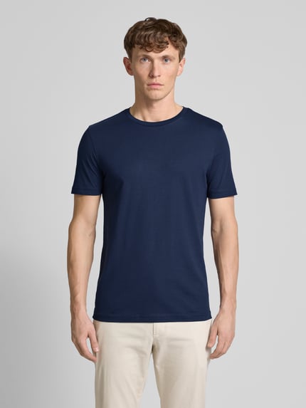 Christian Berg Men T-shirt z okrągłym dekoltem Ciemnoniebieski 4