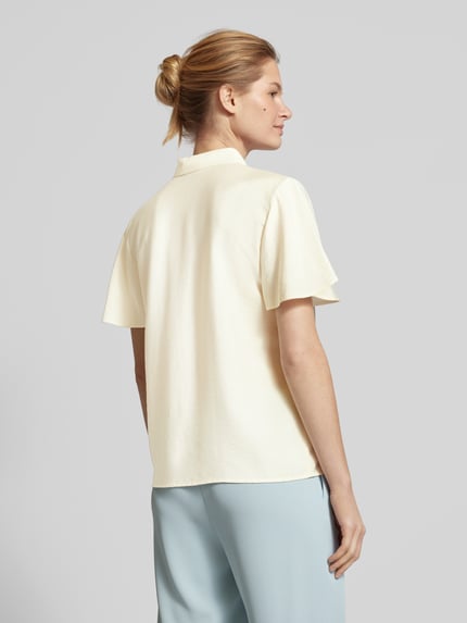 Jake*s Collection Hemdbluse mit durchgehender Knopfleiste Ecru 5