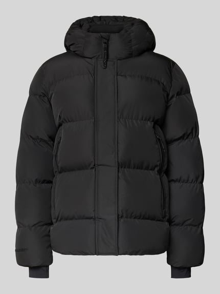 Superdry Puffer Jacket mit verdecktem Reißverschluss und Kapuze Black 2