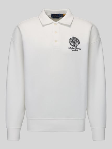 Polo Ralph Lauren Sweatshirt mit Wappenstickerei Offwhite 2