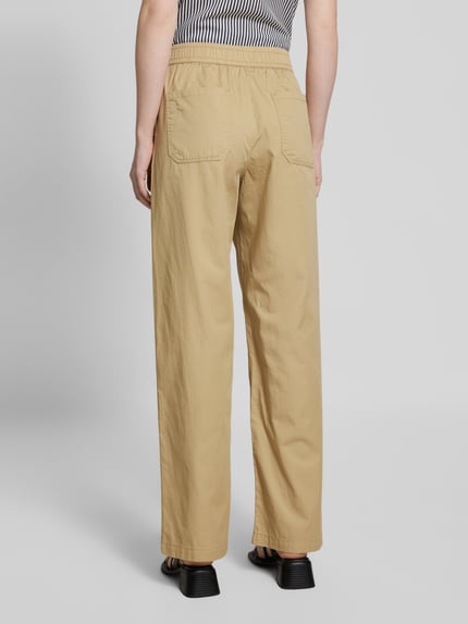 Christian Berg Woman Wide leg marlenebroek met elastische band Steengrijs - 5