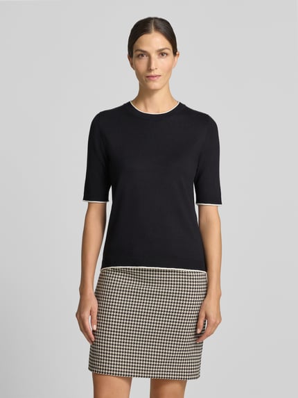 s.Oliver BLACK LABEL Regular Fit Pullover aus Viskose-Mix Black 4