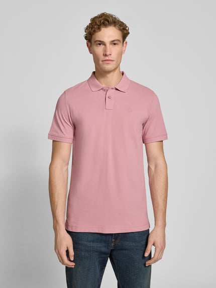 Tom Tailor Regular fit poloshirt van katoenmix Roze - 4
