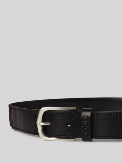 JOOP! COLLECTION Riem met logomotief en doornsluiting Zwart - 2