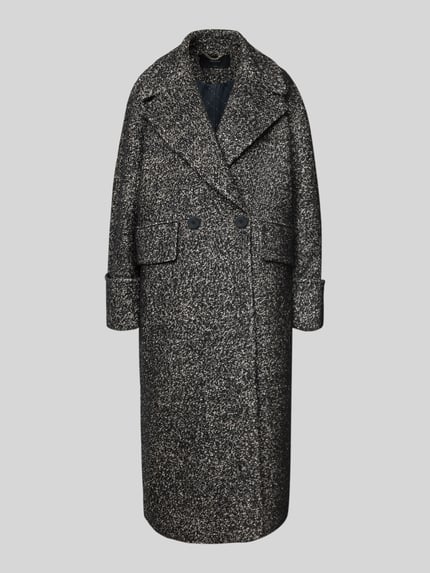 Produktfoto, płaszcz z Mieszanka materiałów z dodatkiem wełny Copenhagen Muse Model 'ZAG', dwurzędowy, kołnierz z połami, Kieszenie z patką