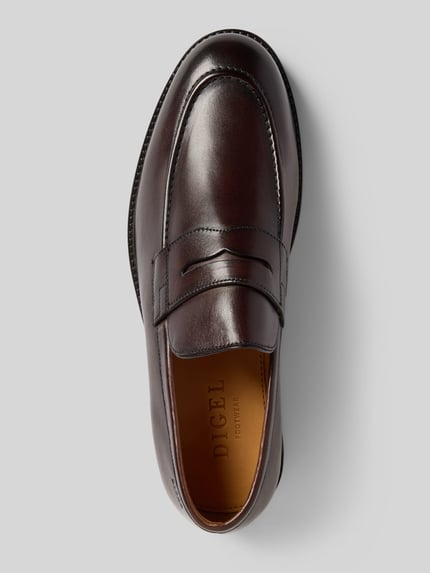 DIGEL Loafers mit Blockabsatz Modell 'SANDER' Dunkelbraun 3