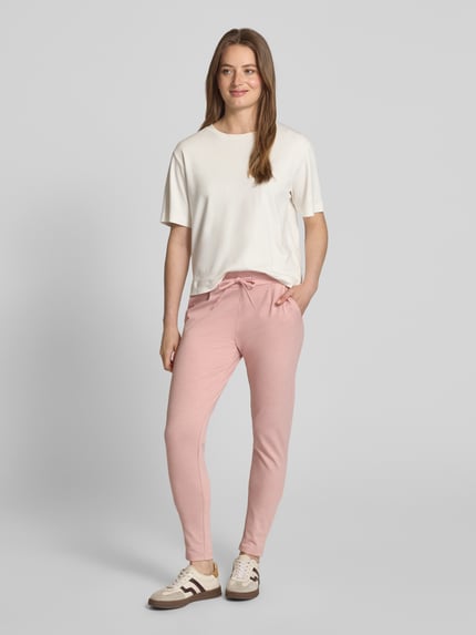 ICHI Sweatpants met tunnelkoord, model 'KATE' Oudroze gemêleerd - 1