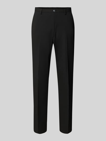 MCNEAL Slim Fit Anzughose mit Bügelfalten Black 2