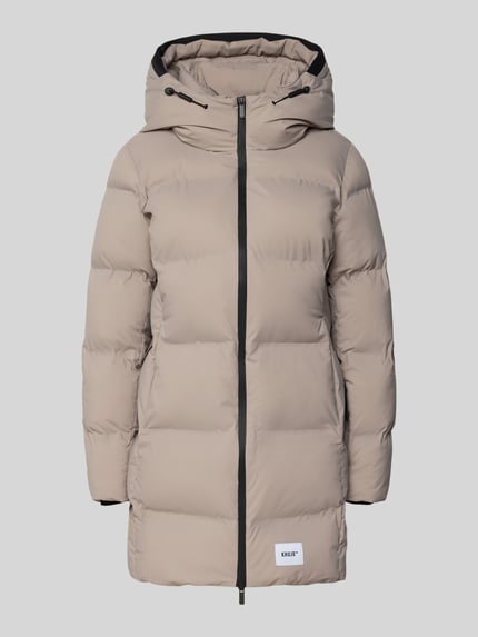 khujo Kurtka w stylu puffer z naszywką z logo model 'Tanare' Brudnoróżowy 2