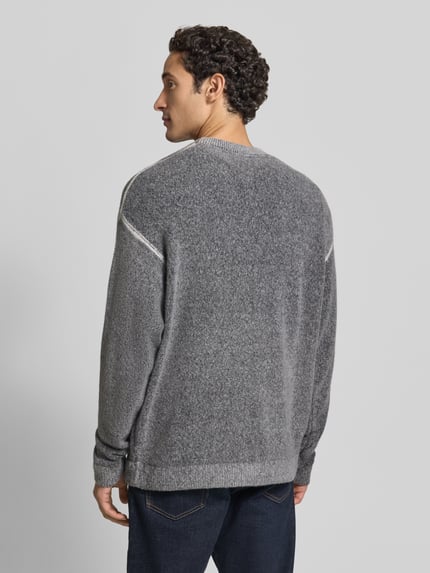 American Vintage Sweatshirt met ronde hals model 'DAMSVILLE' Middengrijs - 5
