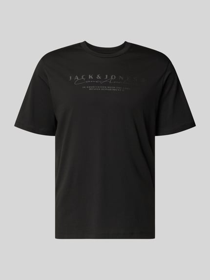 t-shirt z logo i okrągłym dekoltem Shop The Look MANNEQUINE