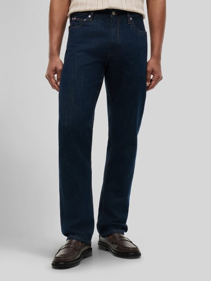 Tommy Hilfiger straight fit jeans van puur katoen Marineblauw - 4